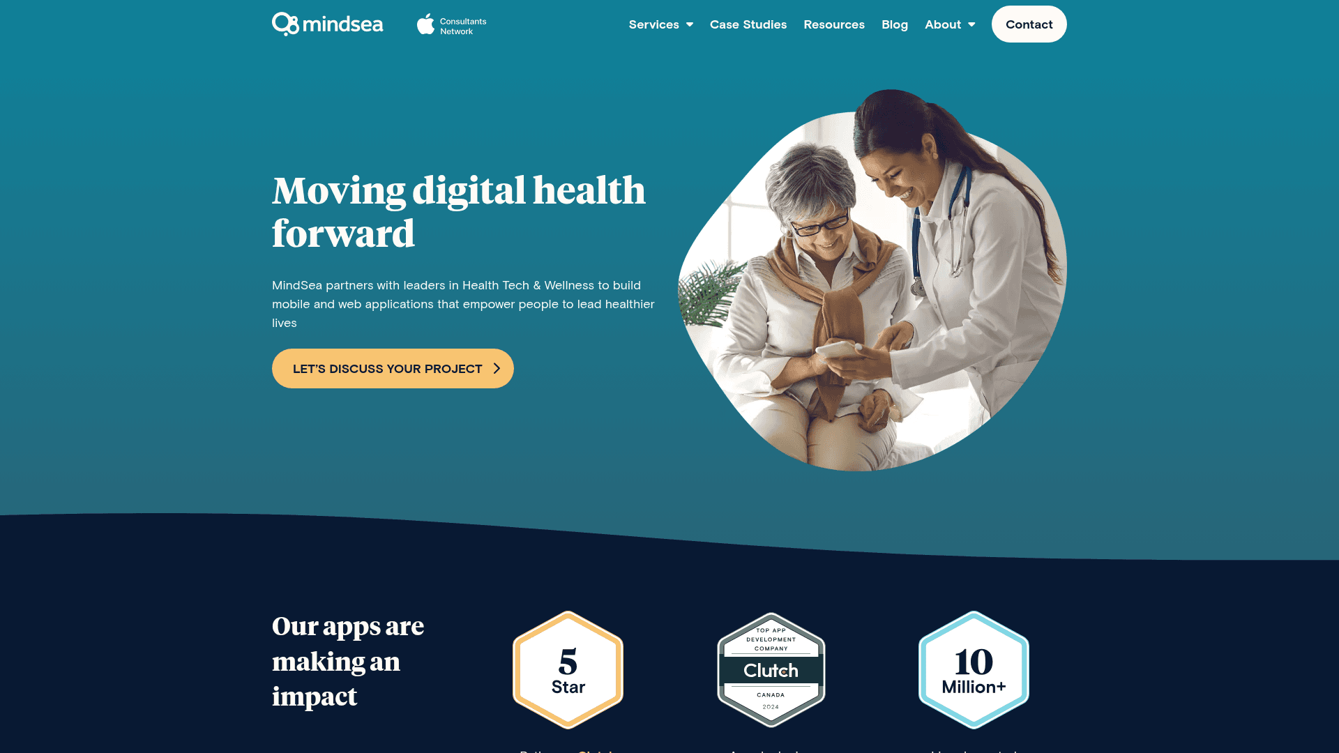 MindSea website screenshot