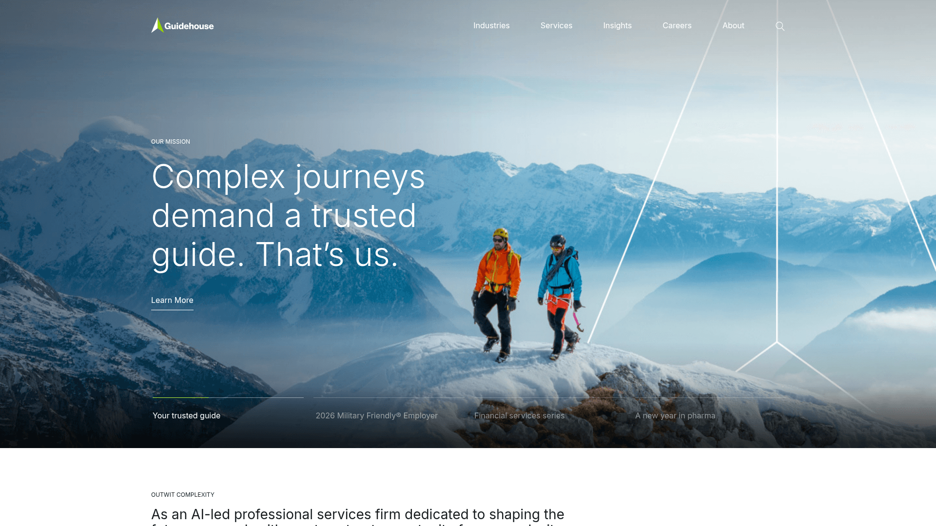 Navigant (now Guidehouse) website screenshot