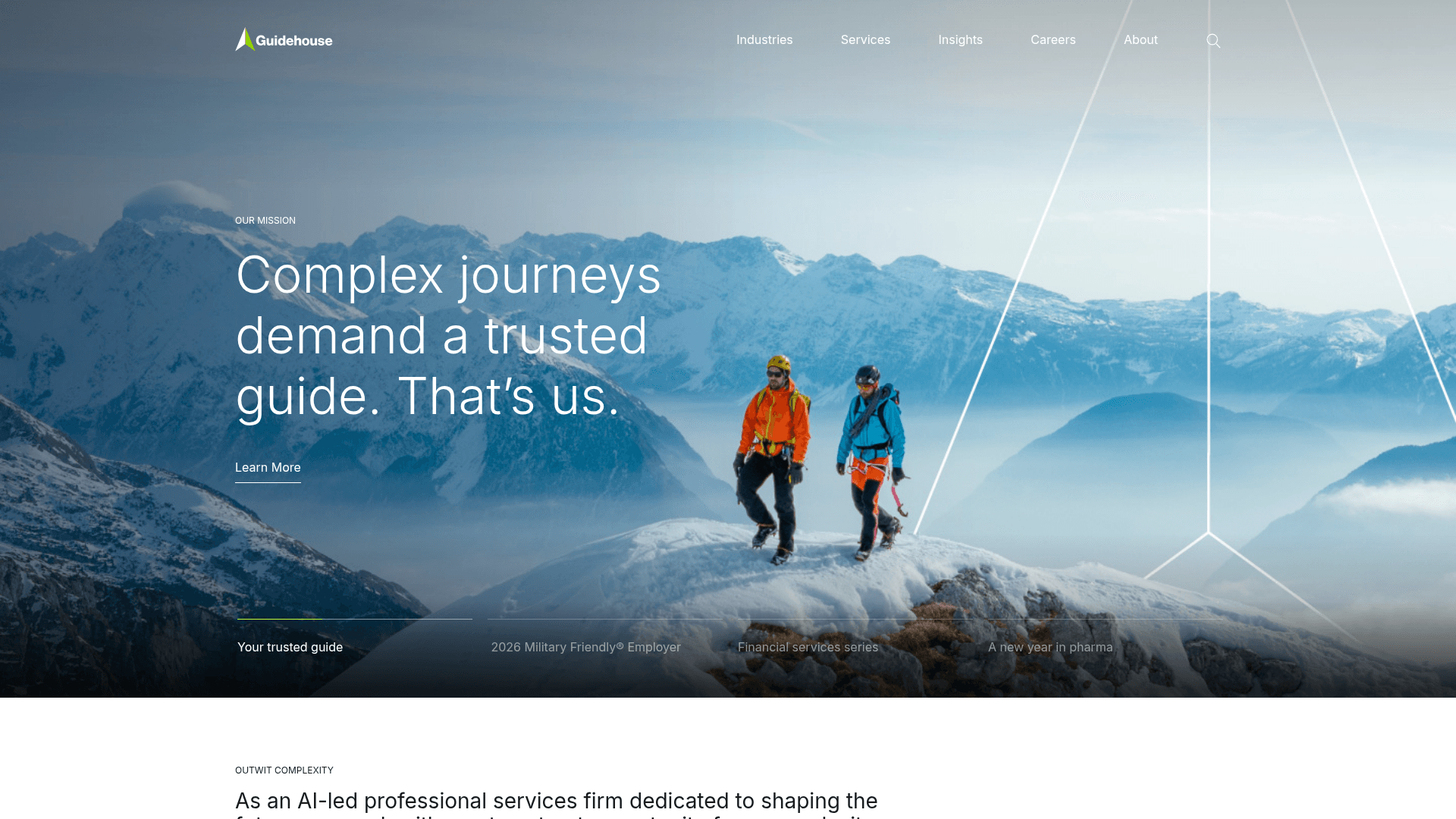 Navigant (now Guidehouse) website screenshot