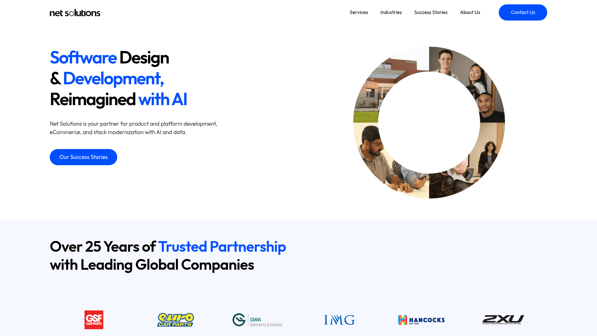Net Solutions website screenshot