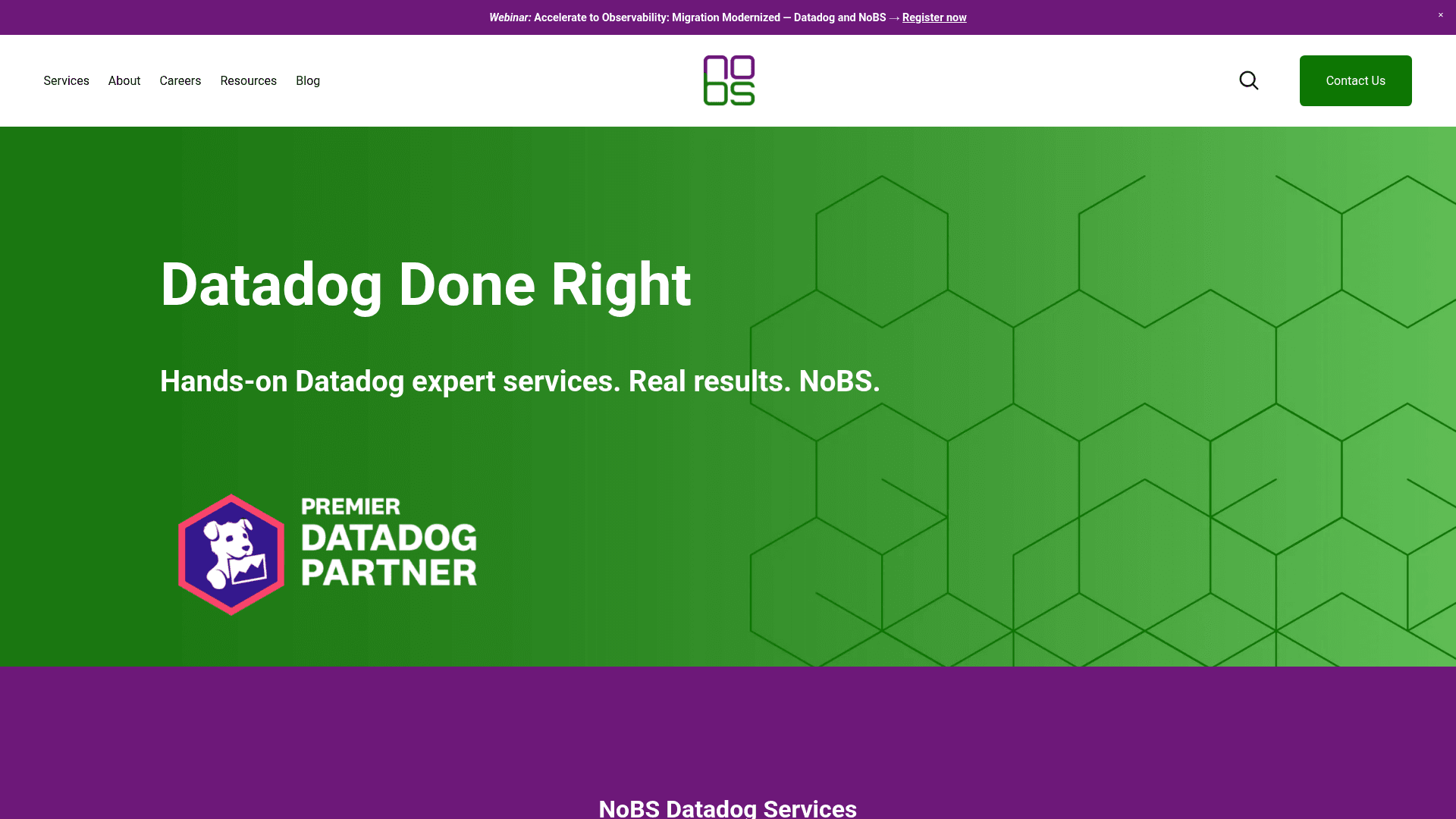 NoBS.tech website screenshot