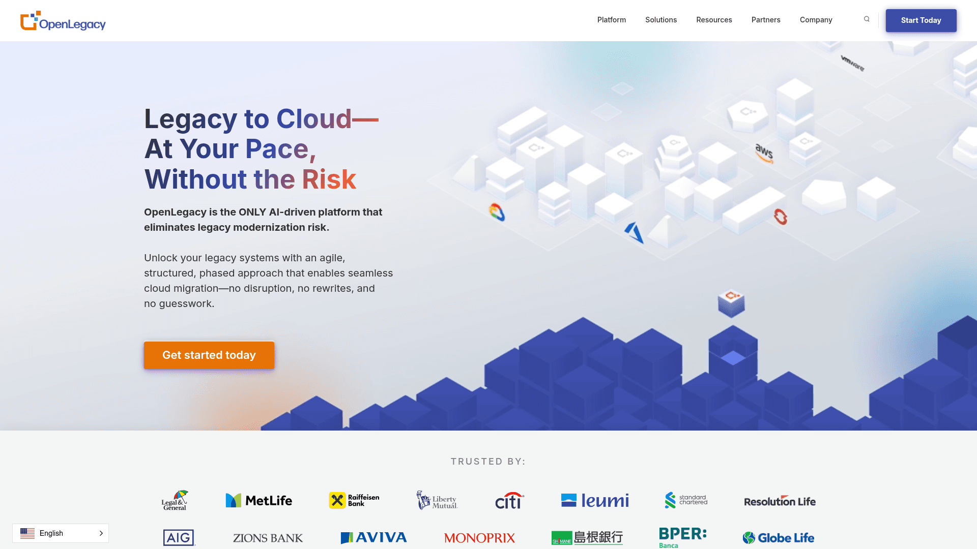 OpenLegacy website screenshot
