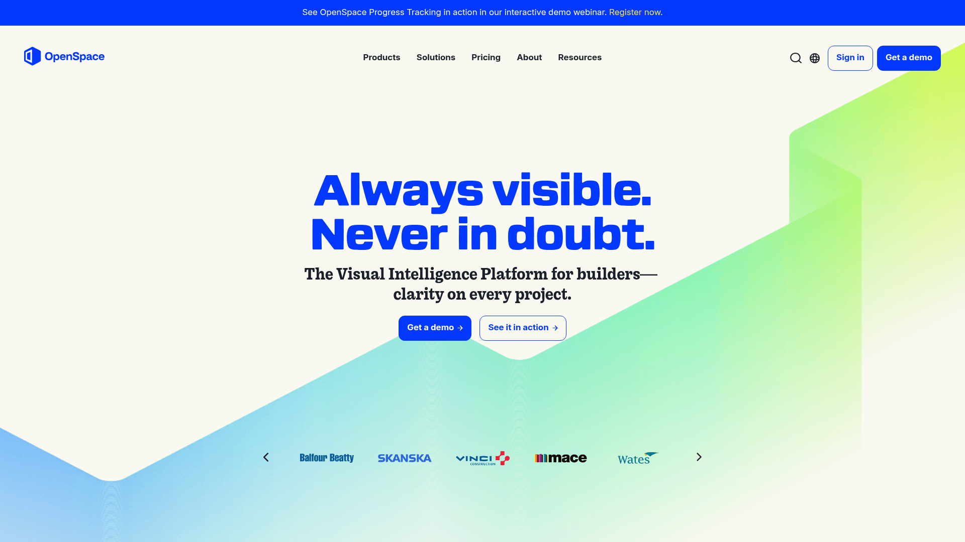 OpenSpace website screenshot