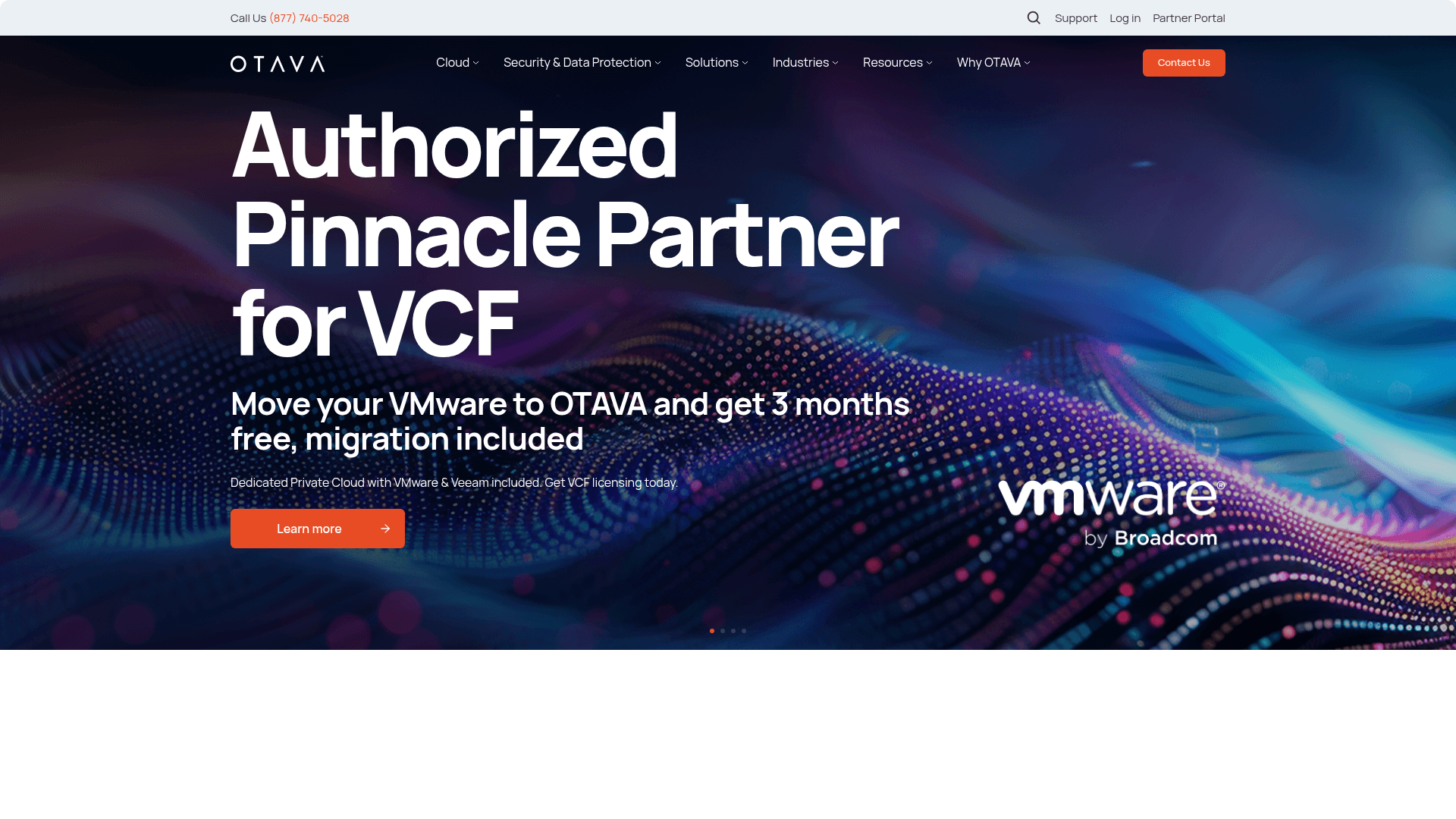 OTAVA website screenshot