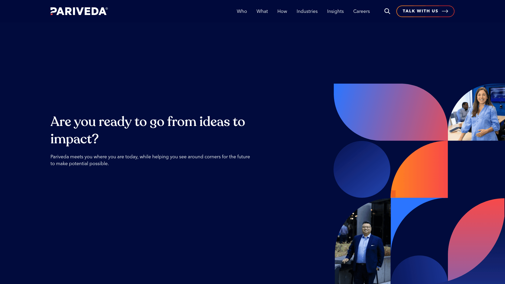 Pariveda Solutions website screenshot