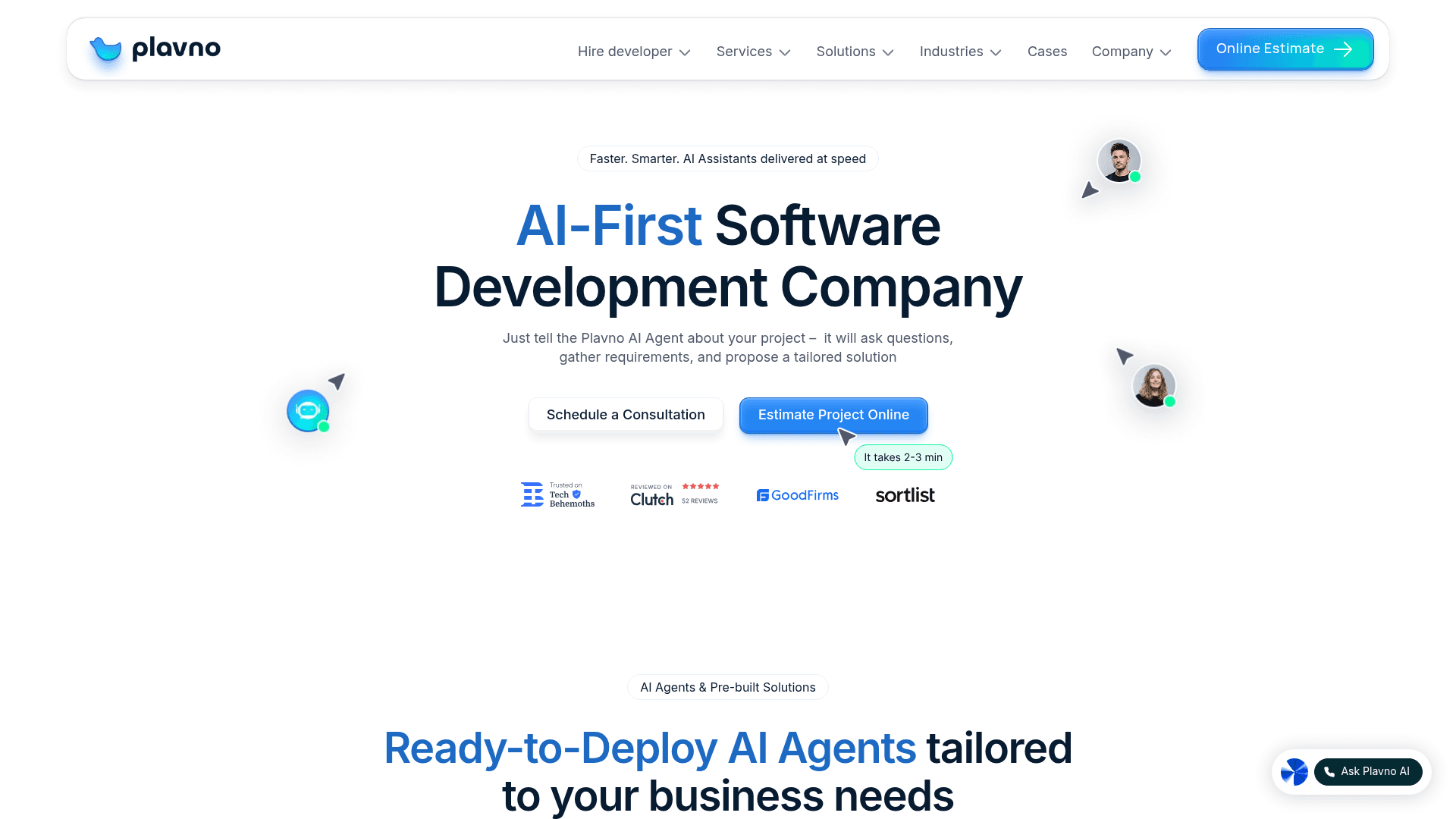 Plavno website screenshot