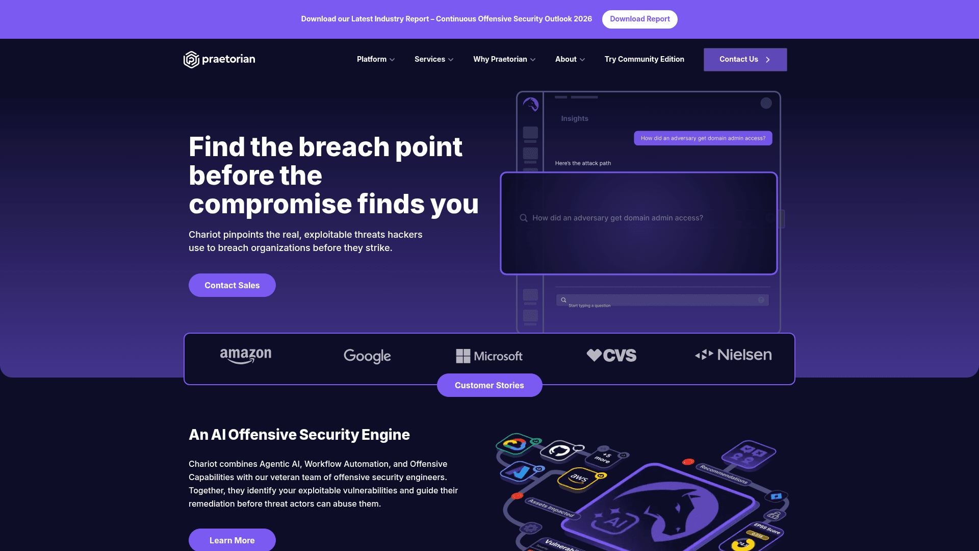 Praetorian website screenshot