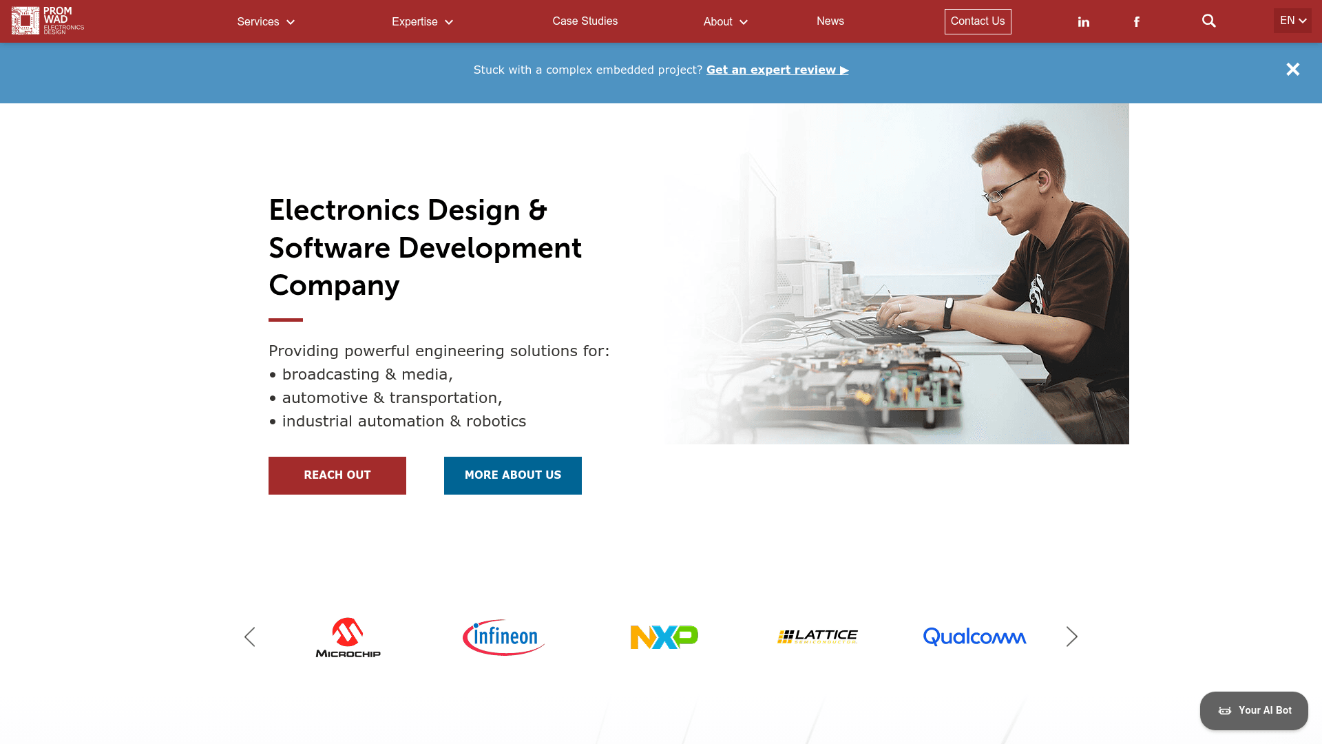 Promwad website screenshot