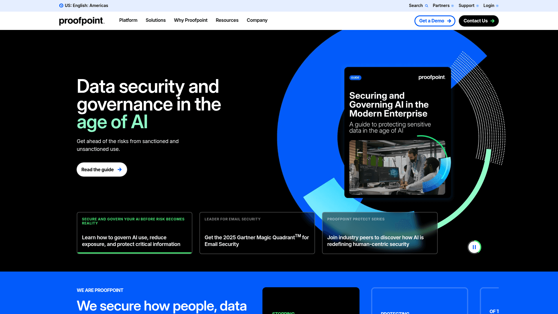Proofpoint website screenshot