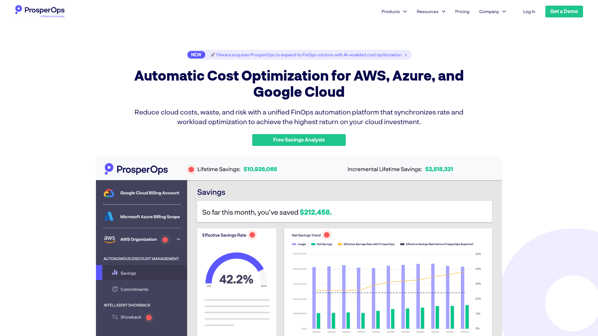 ProsperOps website screenshot