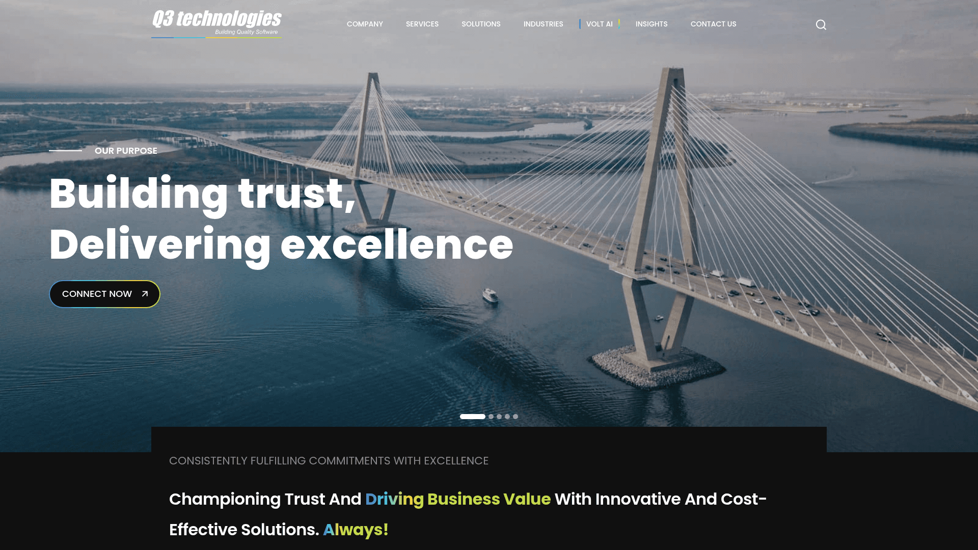 Q3 Technologies website screenshot