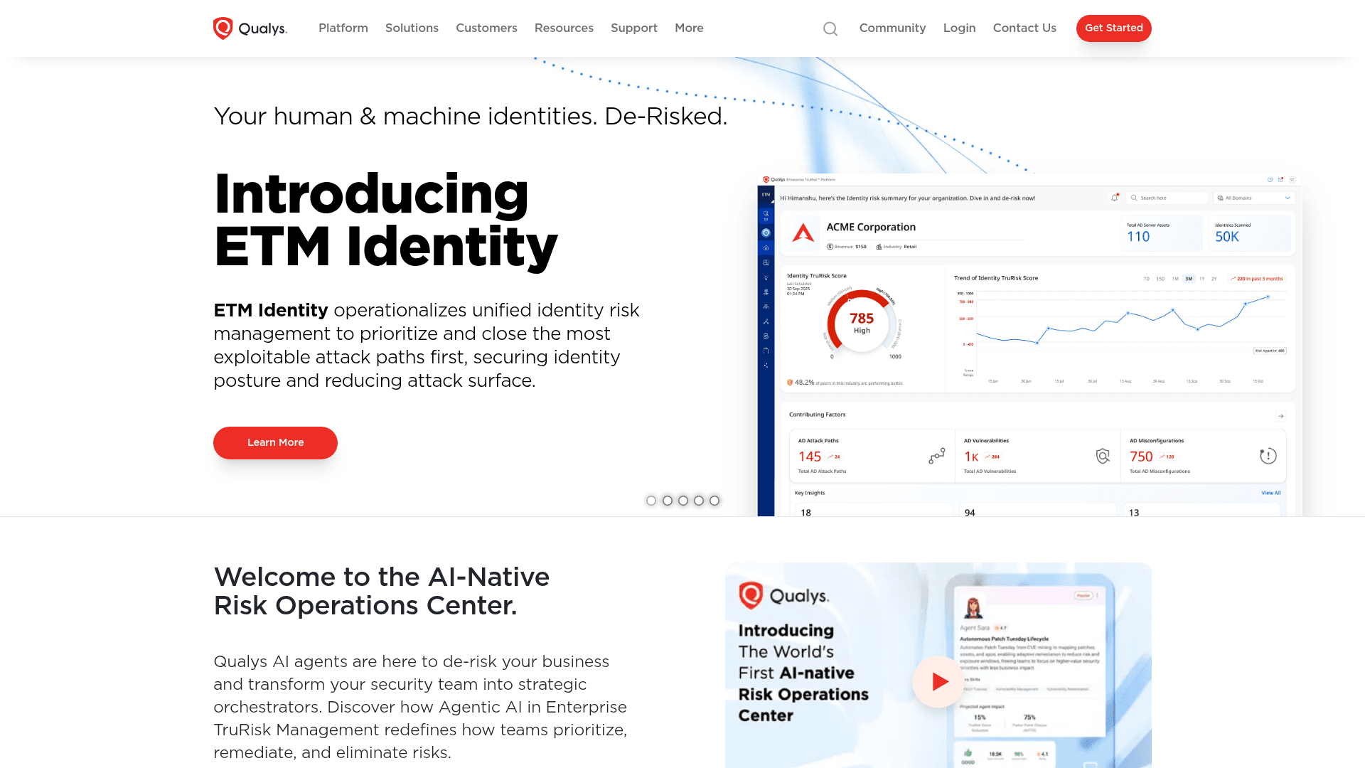 Qualys website screenshot