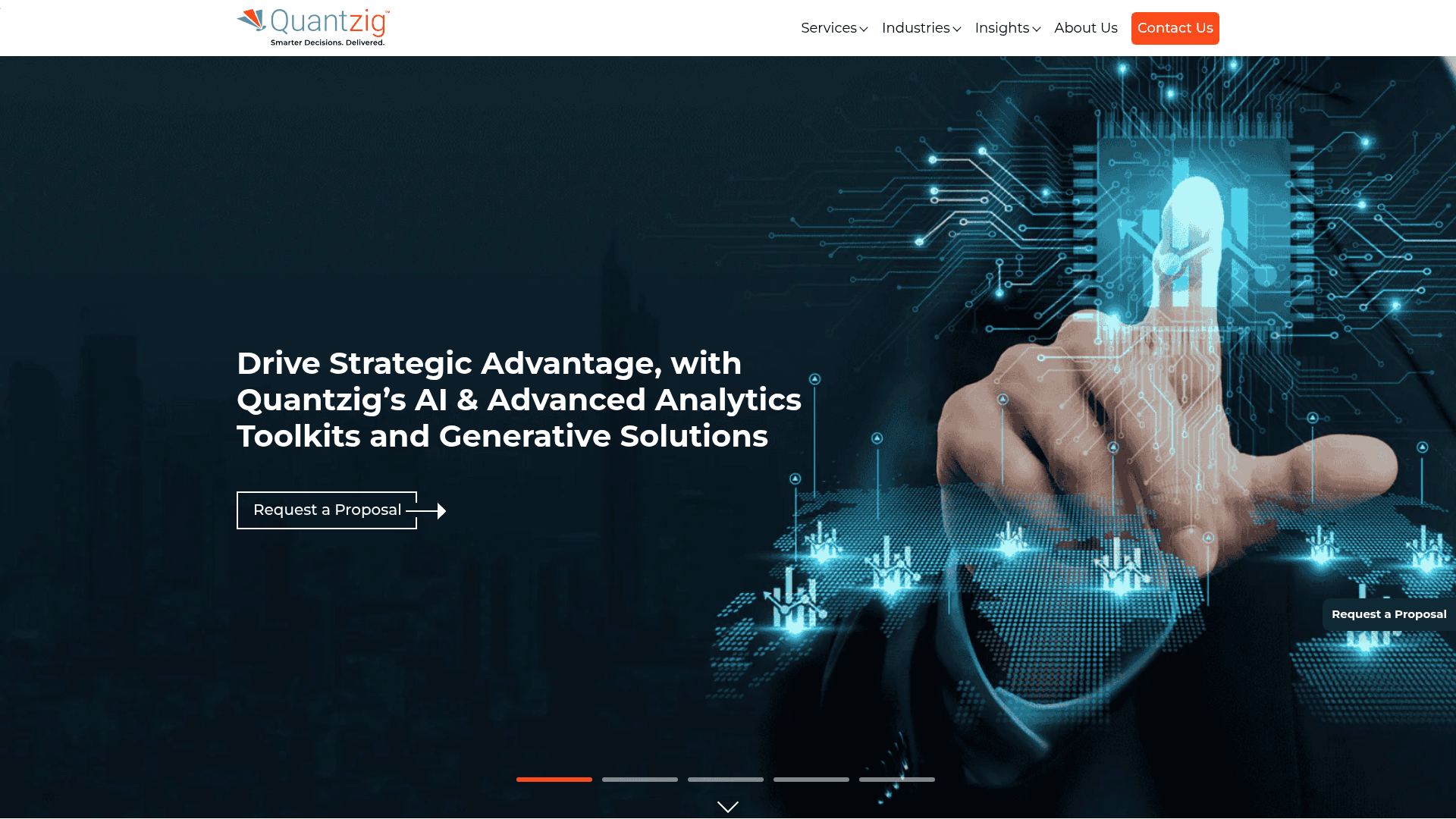 Quantzig website screenshot