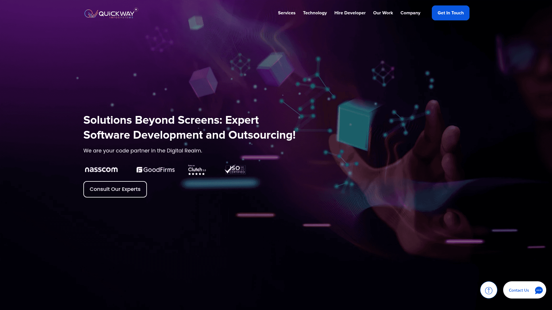 Quickway Infosystems website screenshot