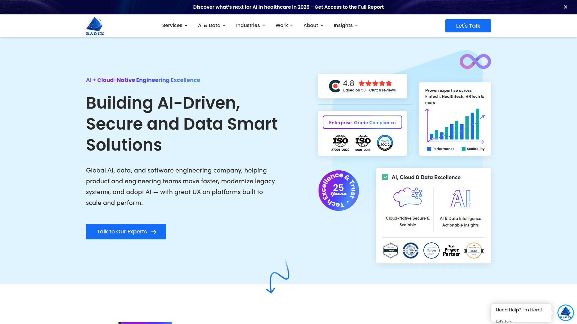 Radixweb website screenshot