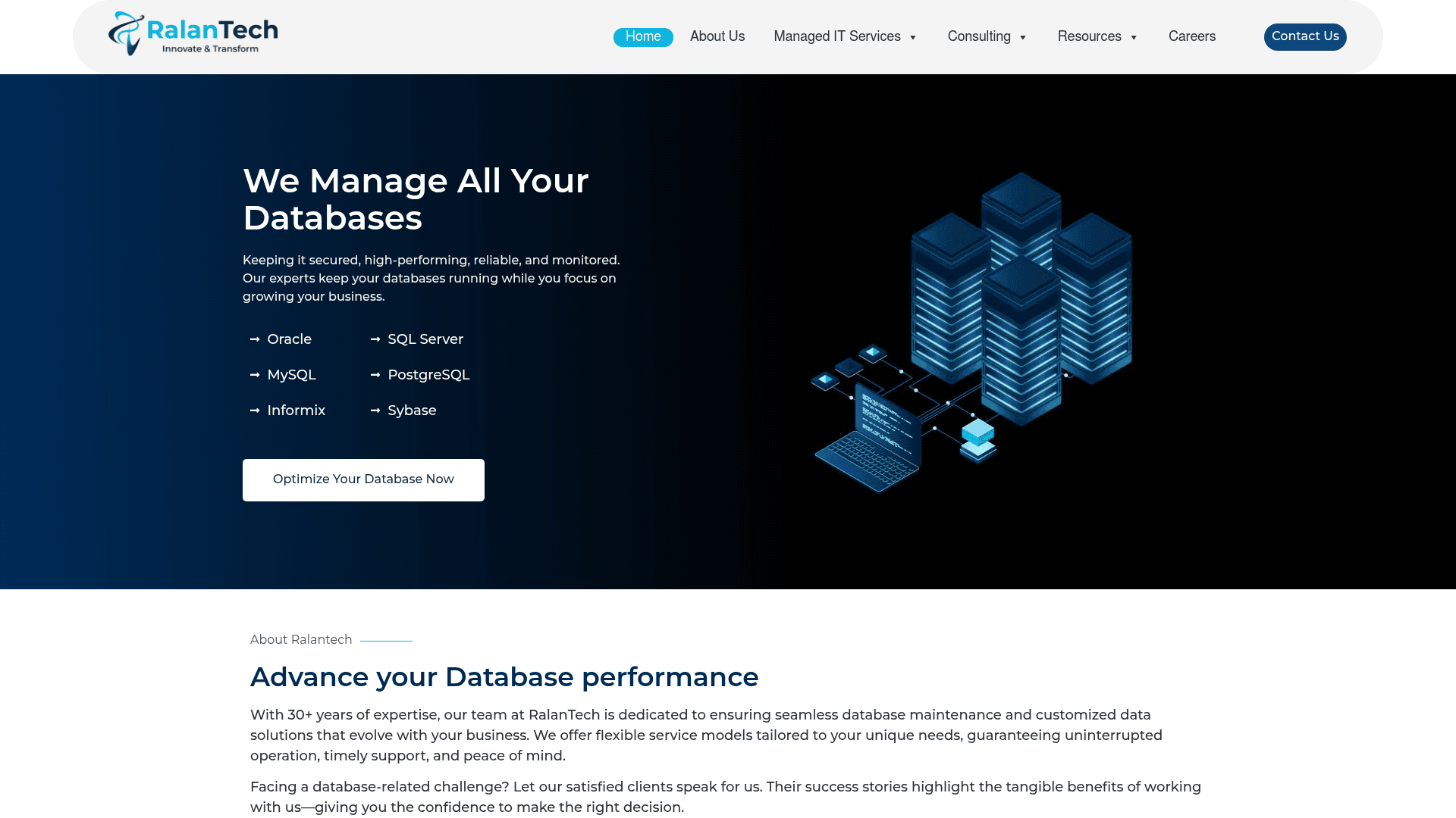 RalanTech website screenshot