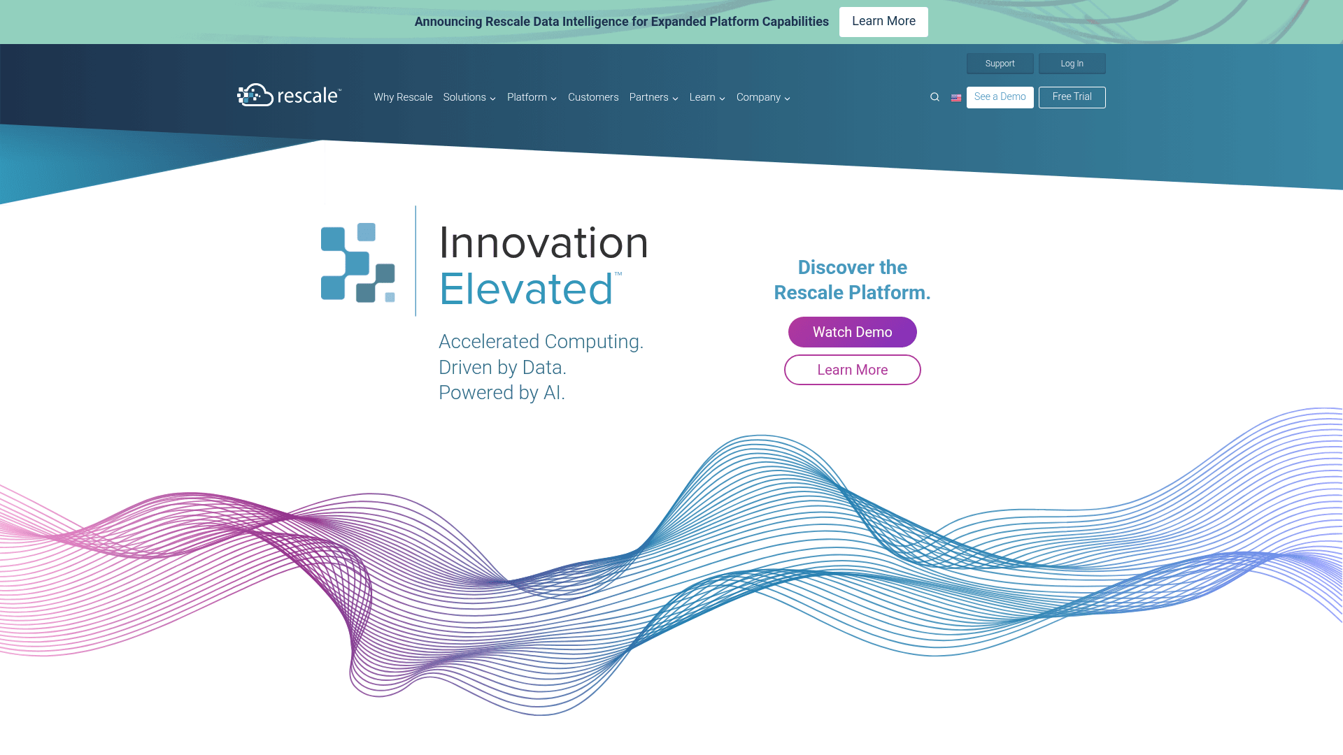 Rescale website screenshot