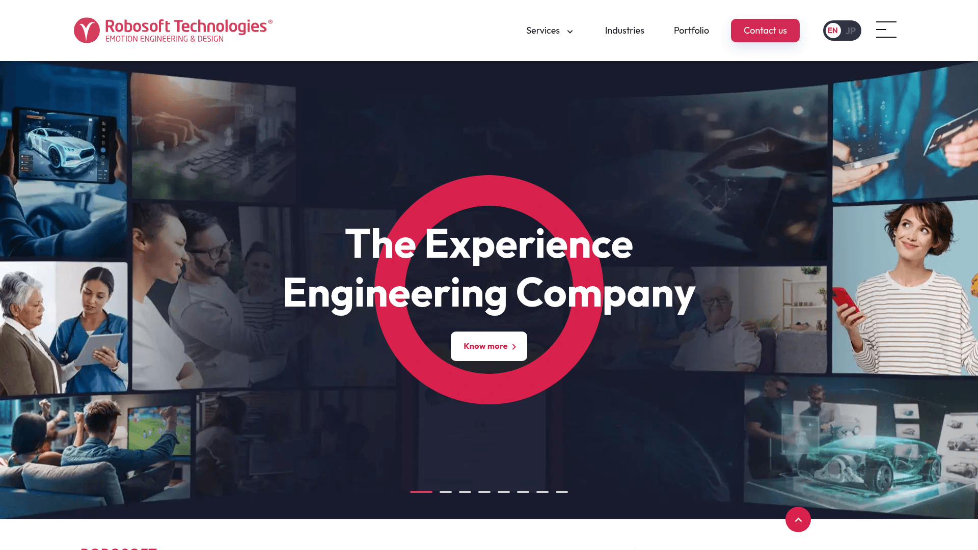 Robosoft Technologies website screenshot