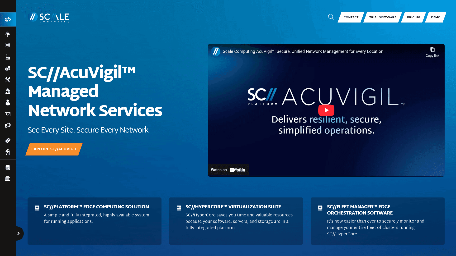 Scale Computing website screenshot