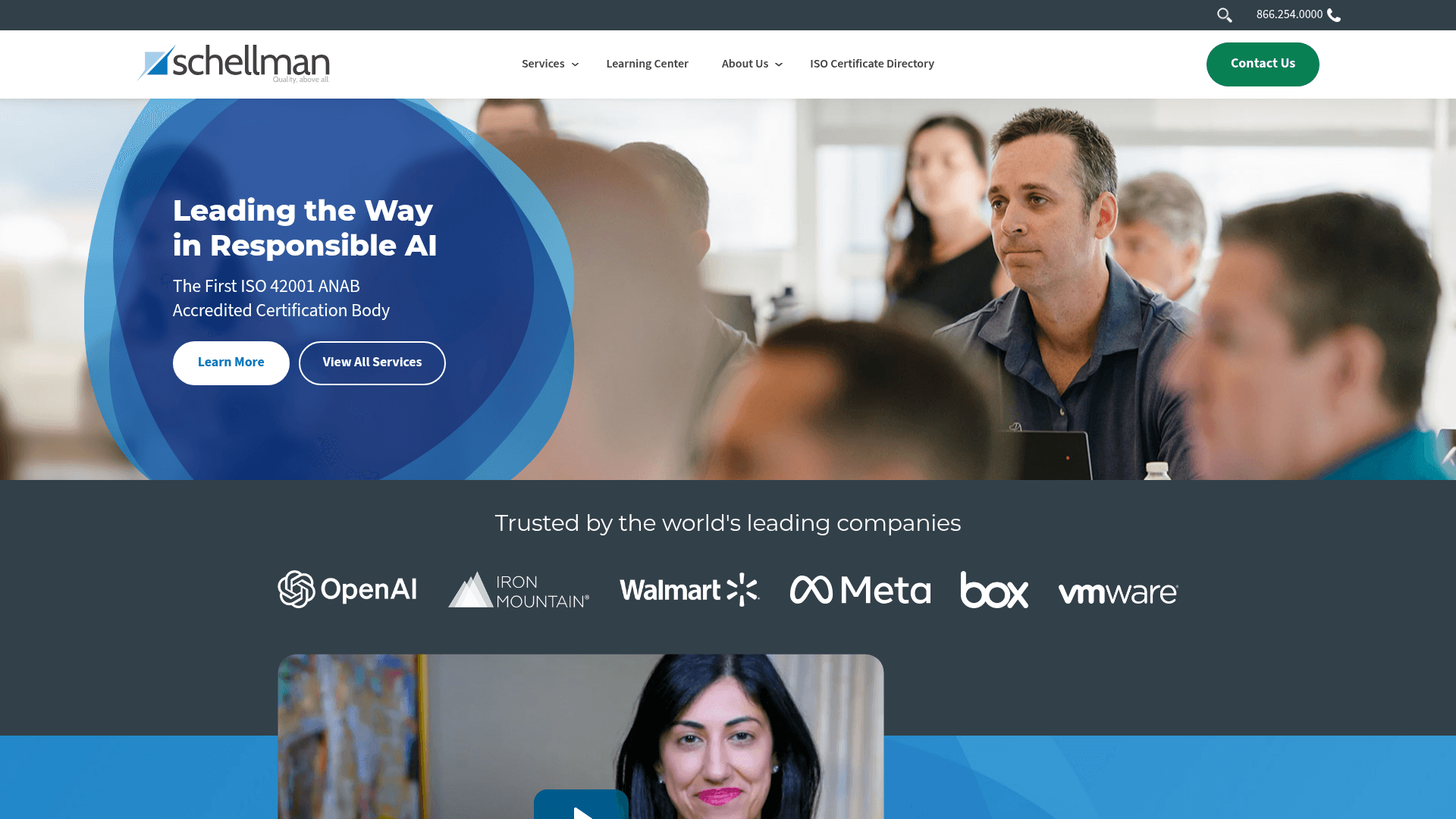 Schellman website screenshot