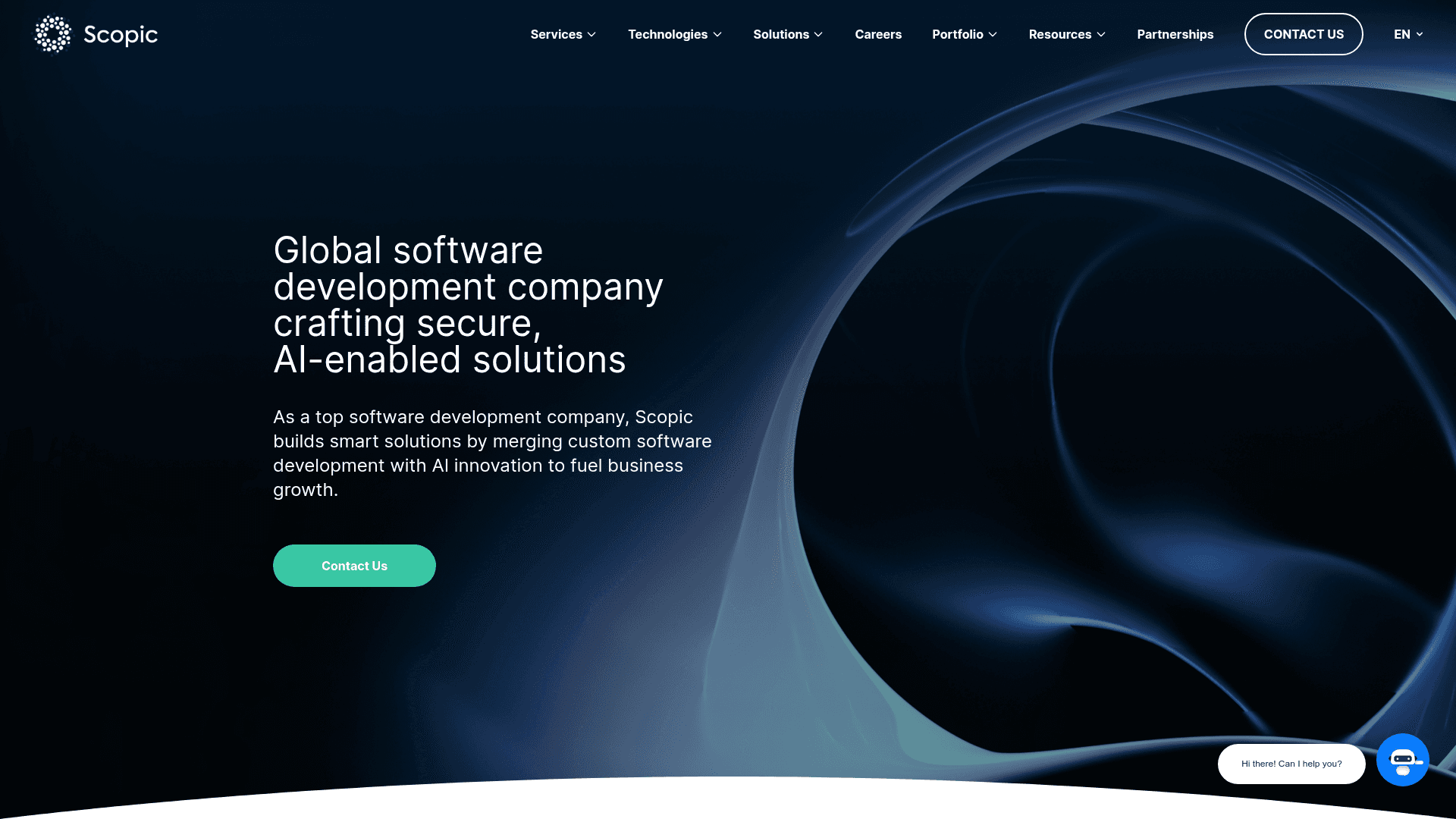 Scopic website screenshot