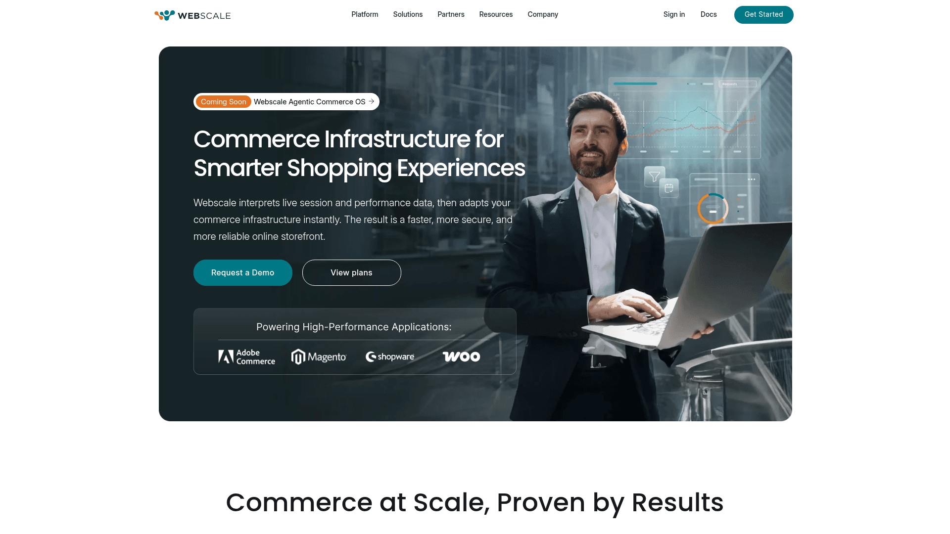 Section website screenshot