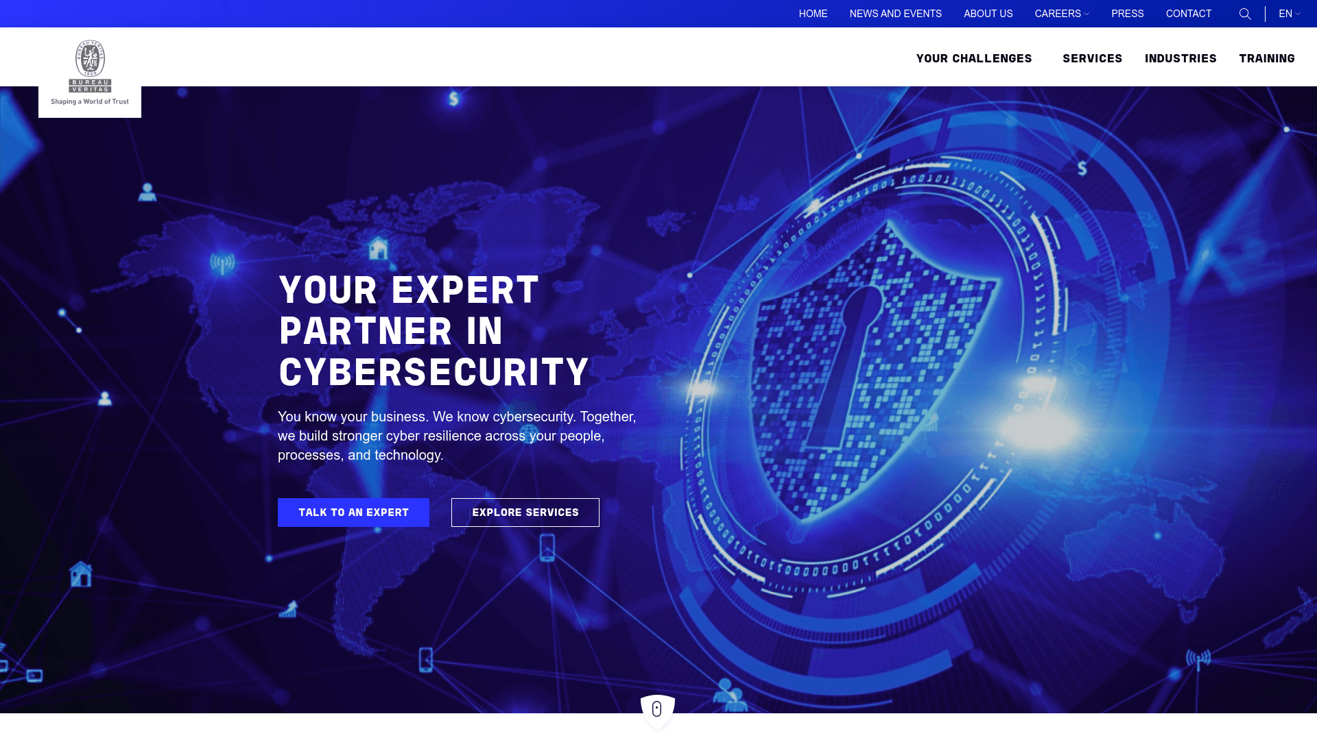 Secura website screenshot