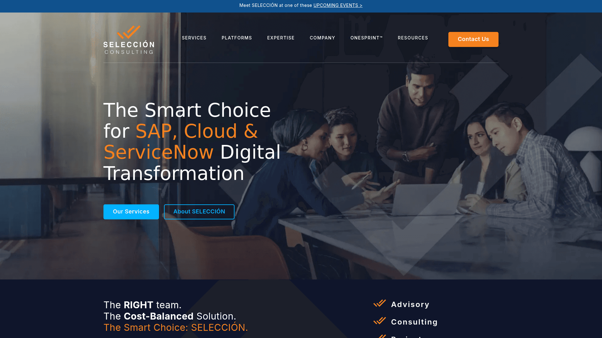 Seleccion Consulting website screenshot