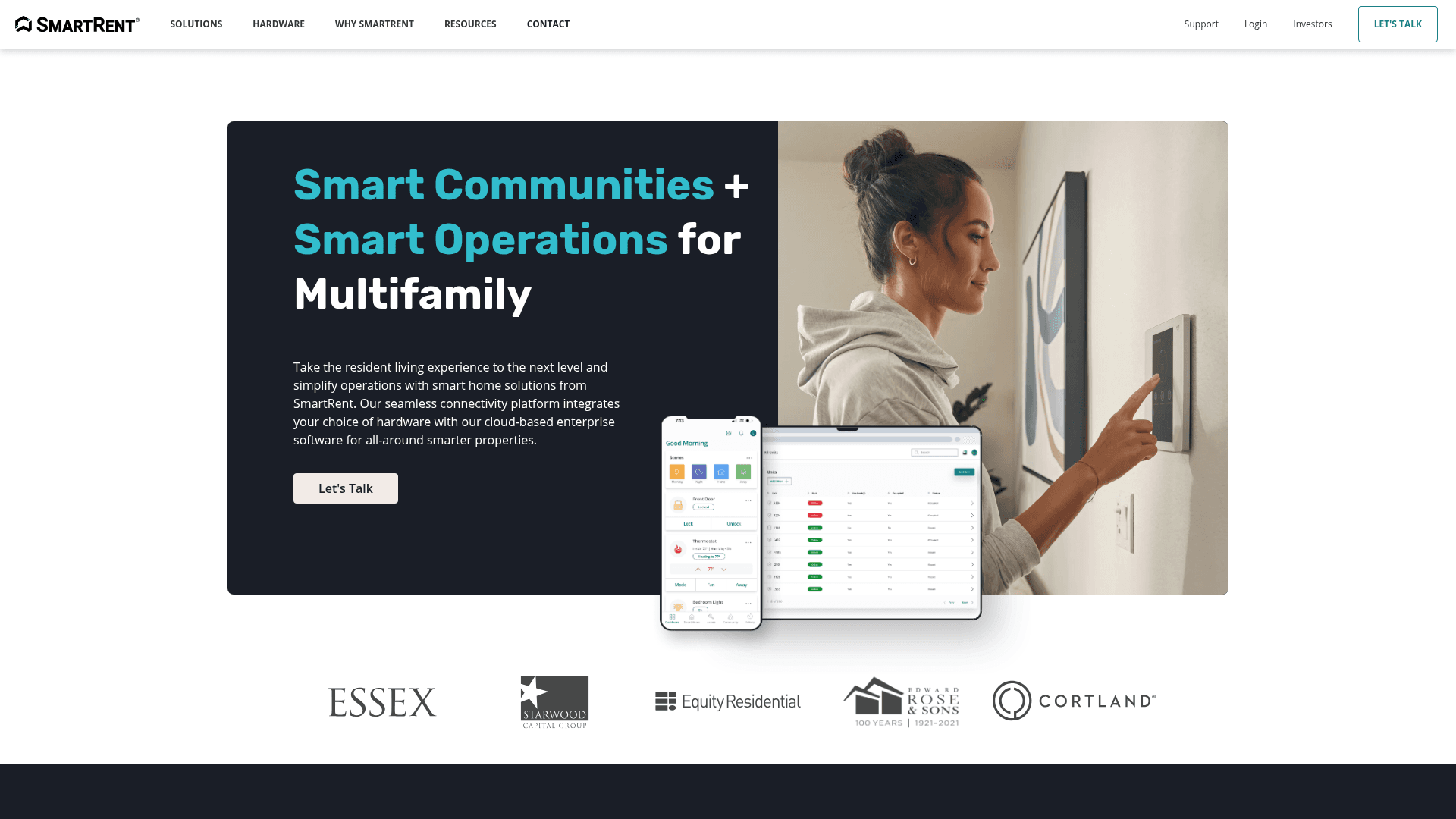 SmartRent website screenshot