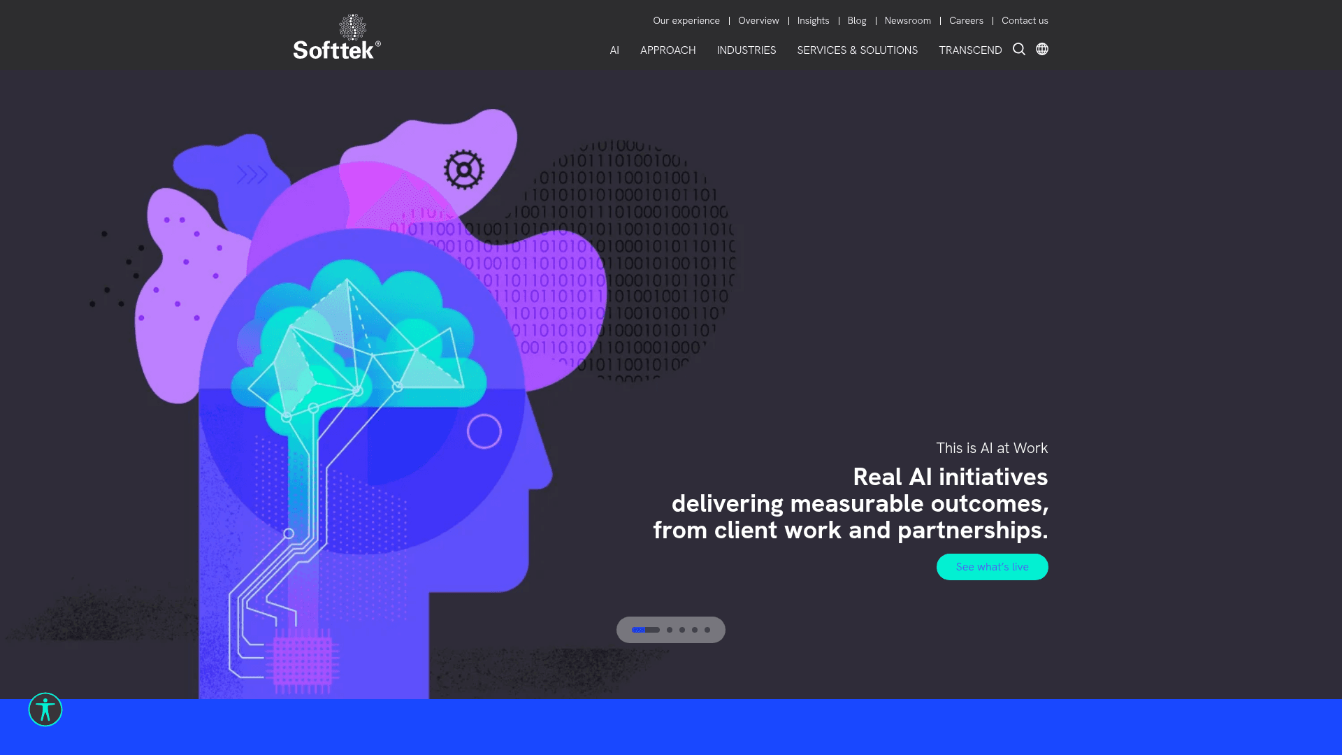 Softtek website screenshot