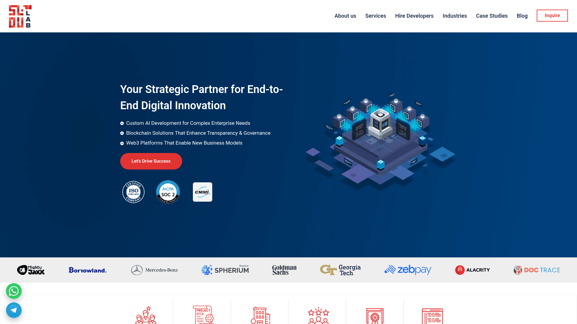 SoluLab website screenshot