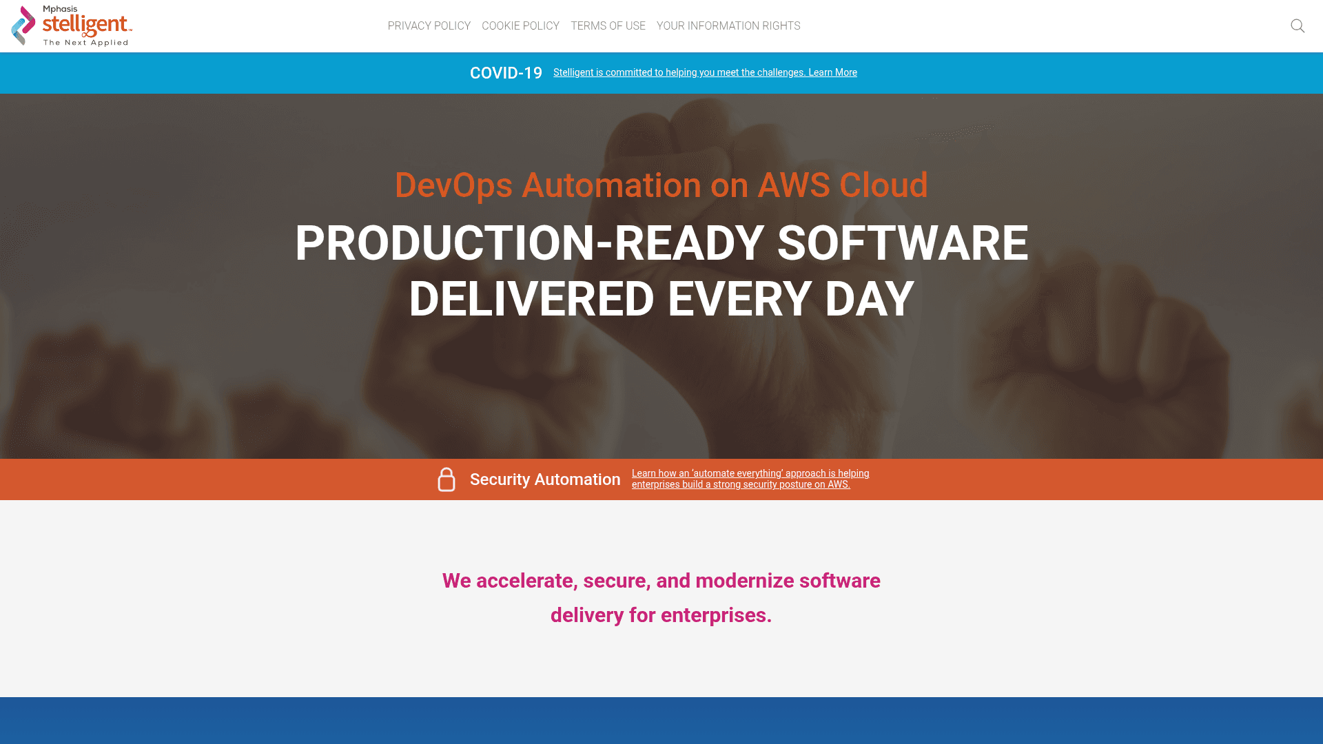 Stelligent website screenshot