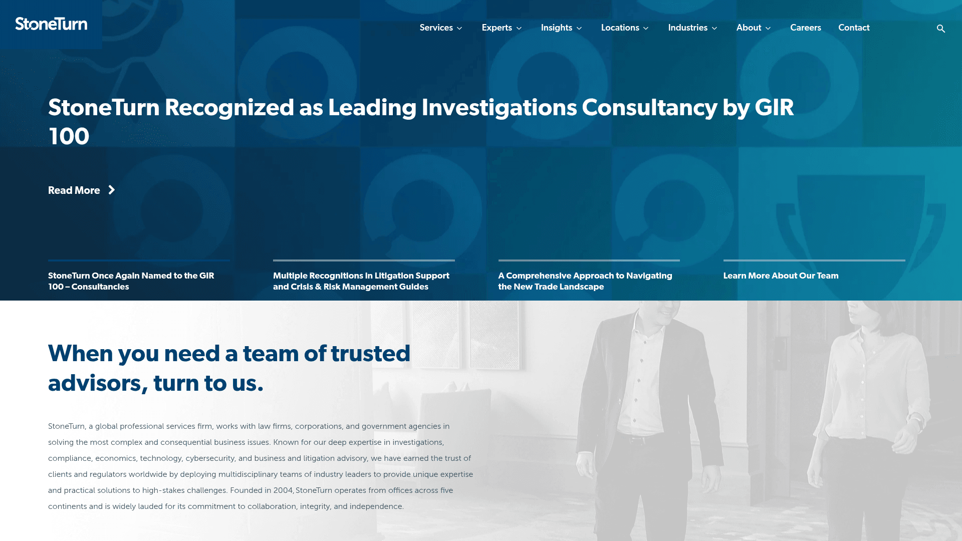 StoneTurn website screenshot