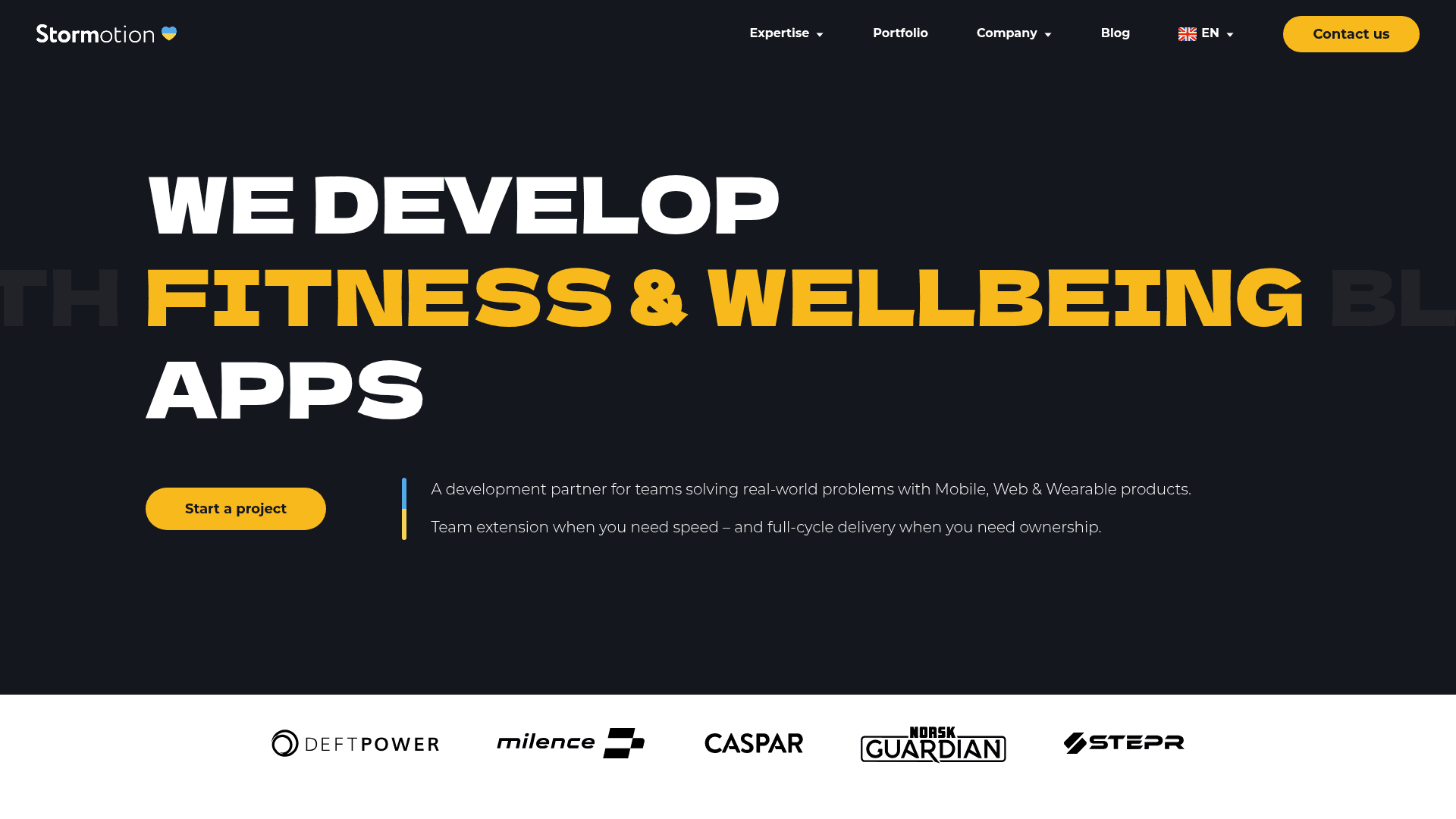 Stormotion website screenshot