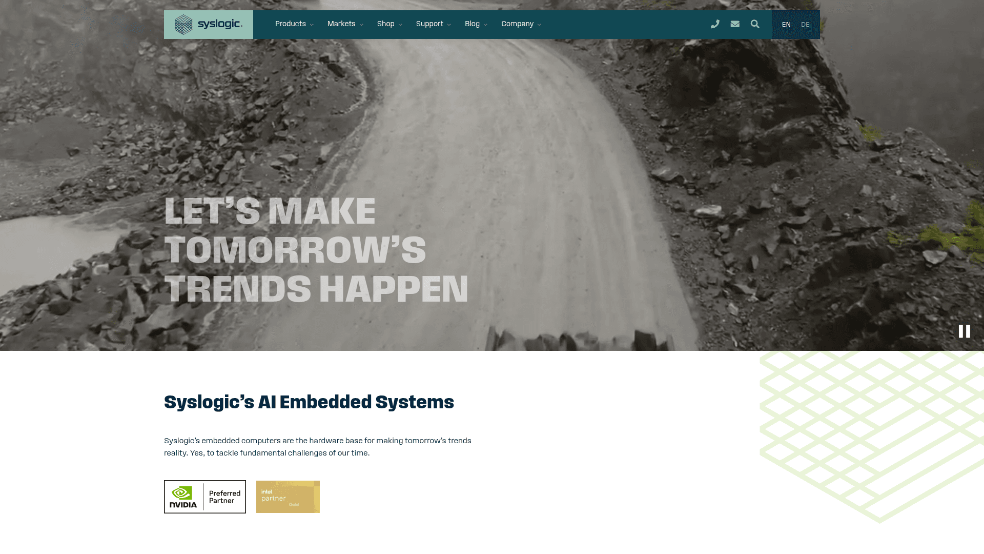 Syslogic website screenshot