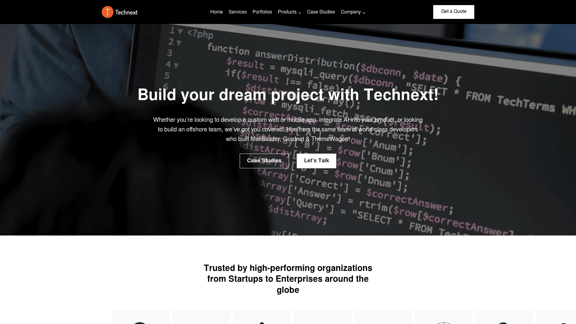 Technext website screenshot