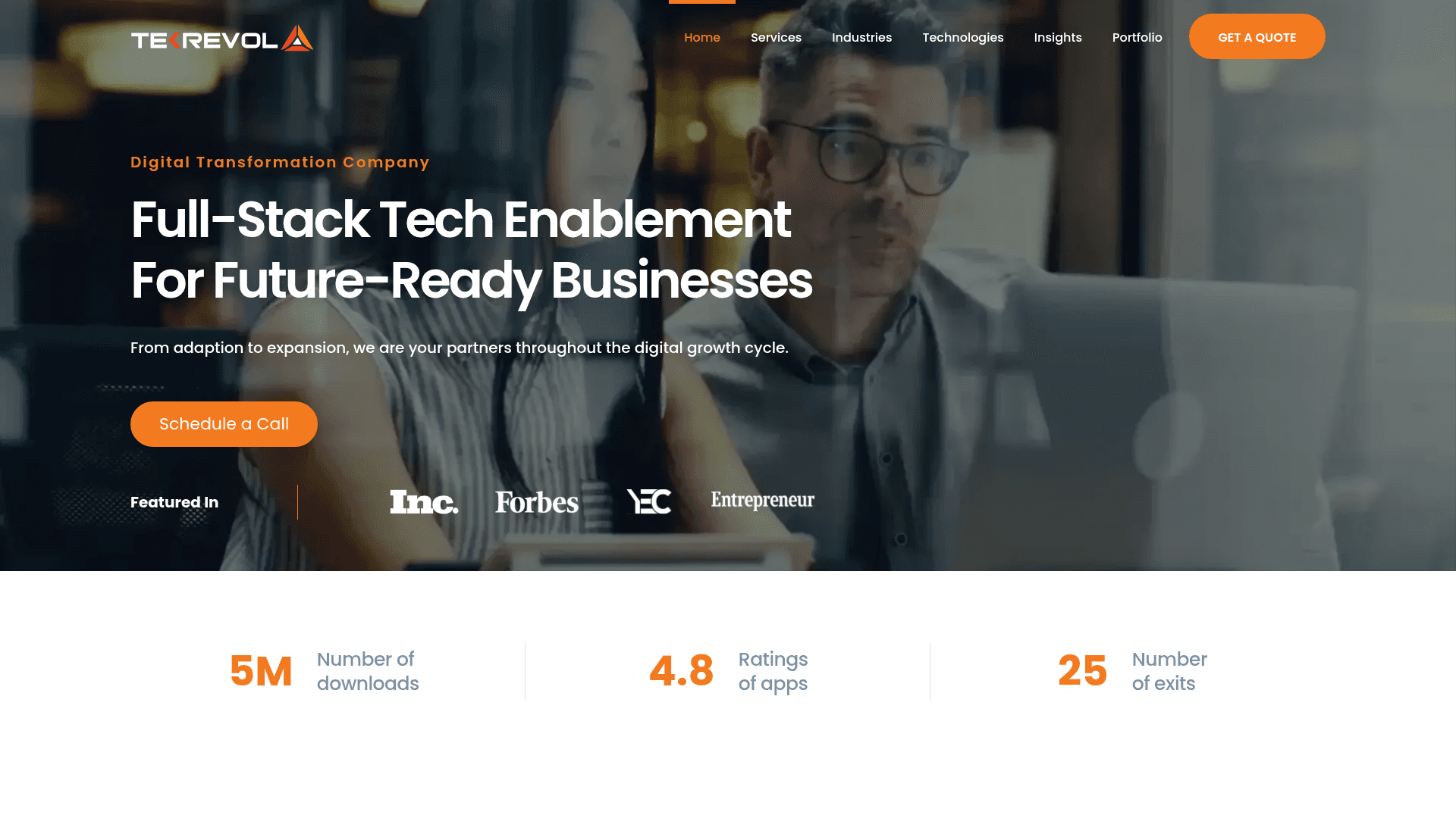 TekRevol website screenshot