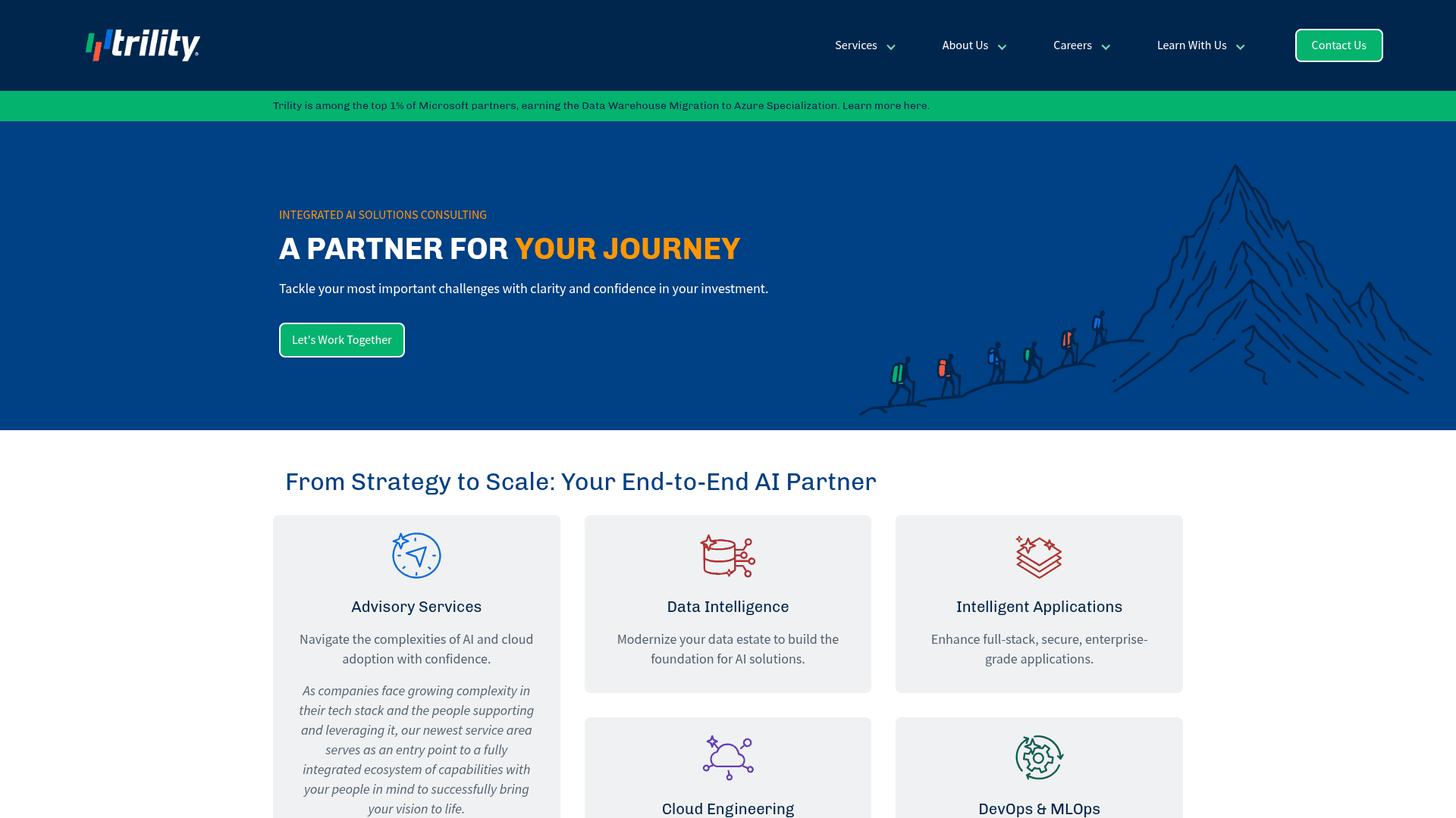 Trility website screenshot