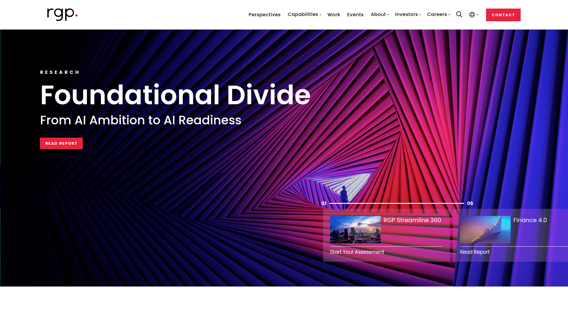 Veracity Consulting website screenshot