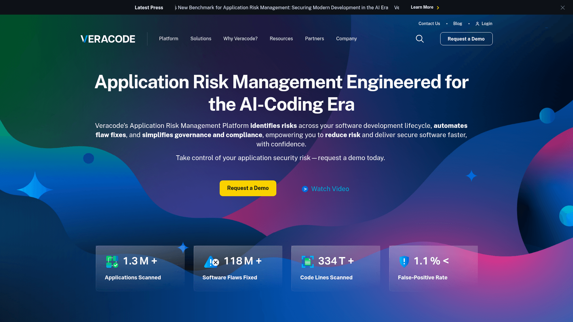 Veracode website screenshot