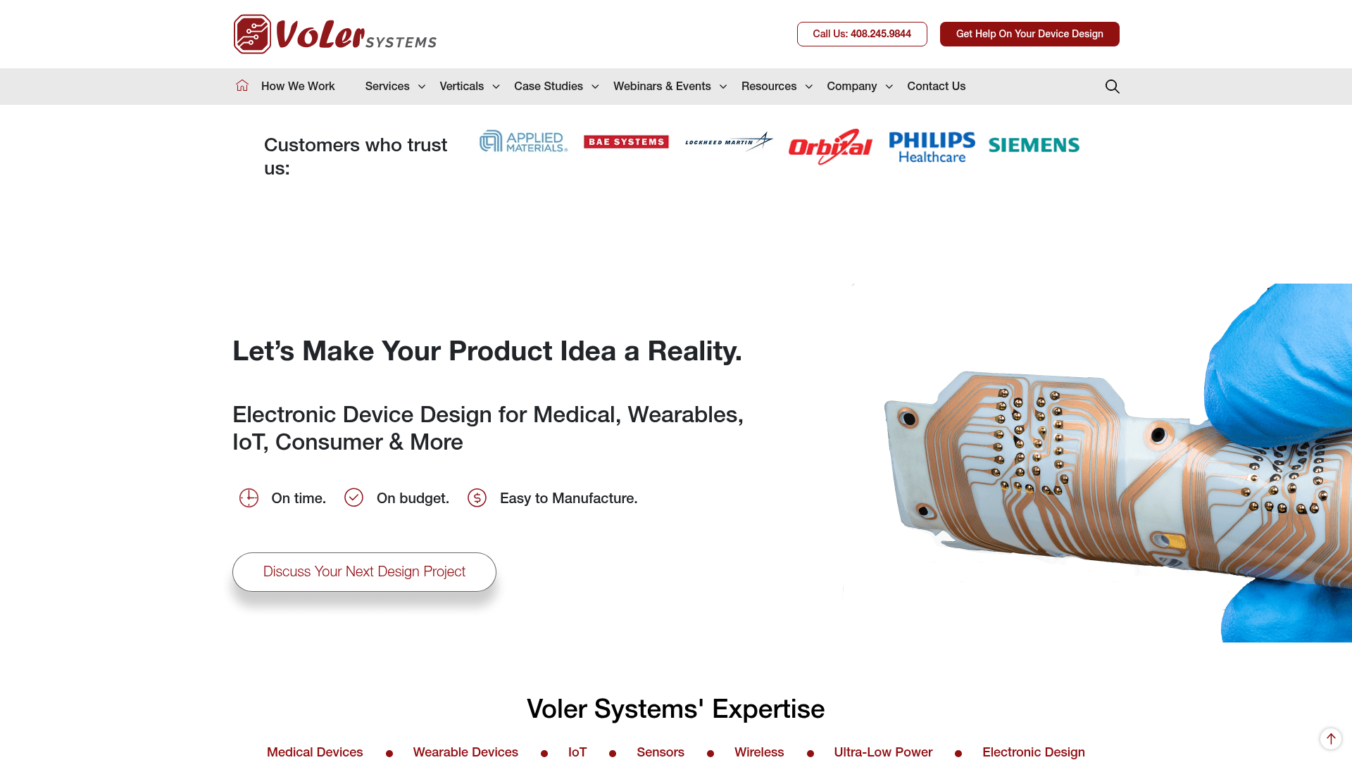 Voler Systems website screenshot