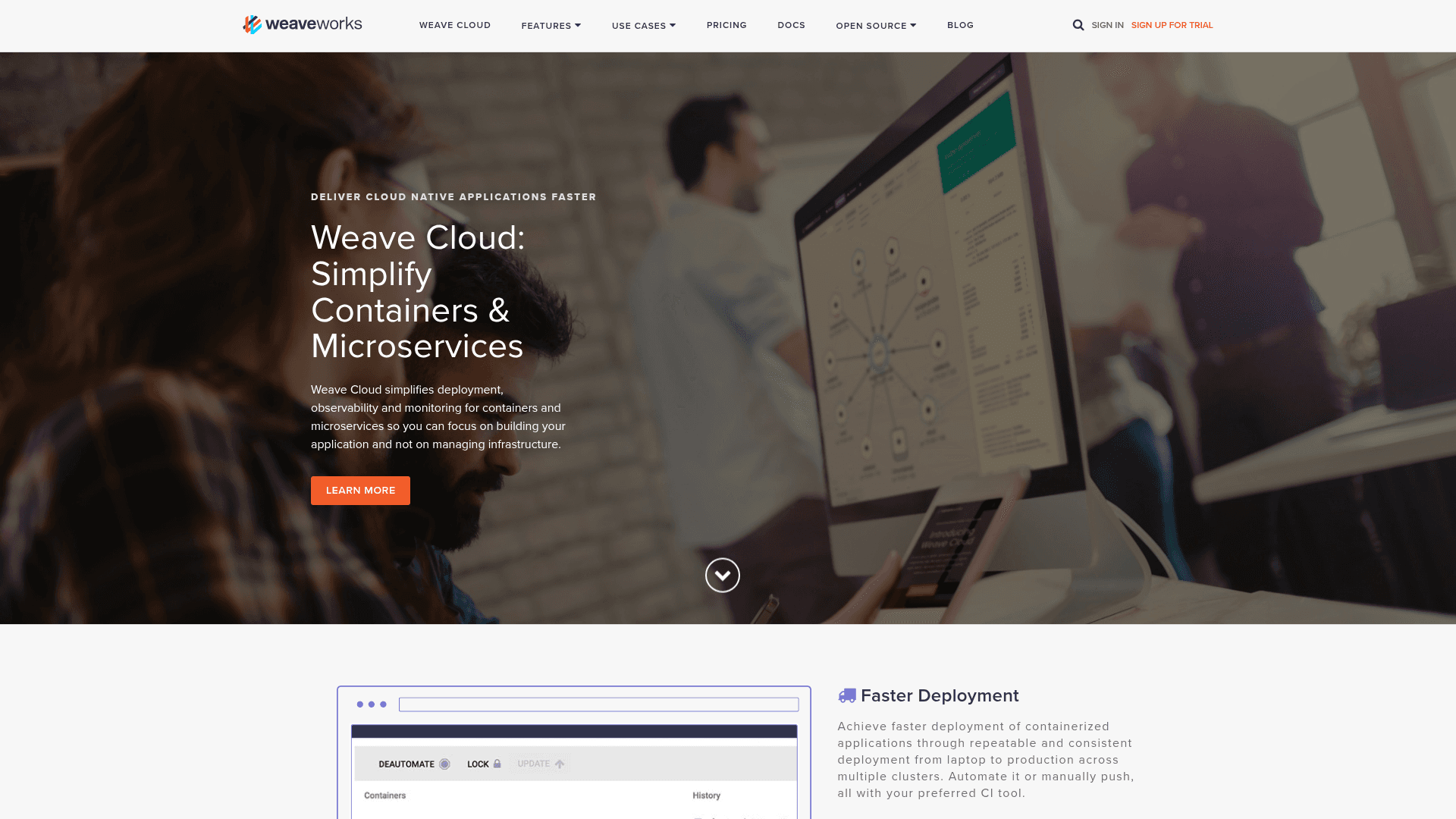 Weaveworks website screenshot