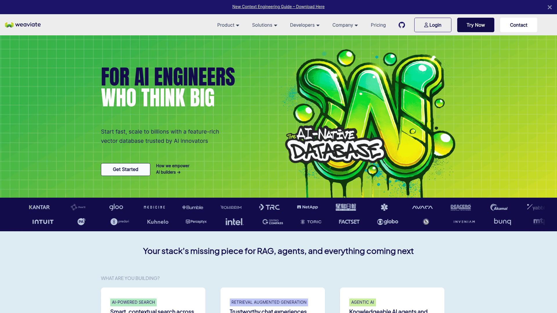 Weaviate website screenshot