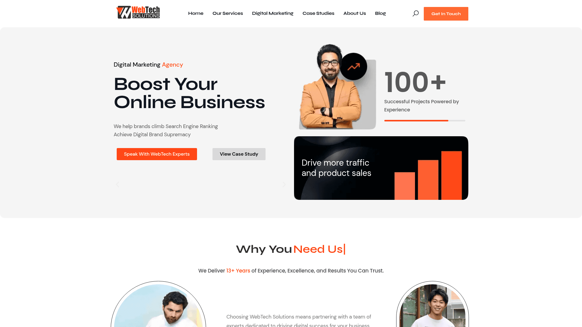 Web Tech Solution website screenshot