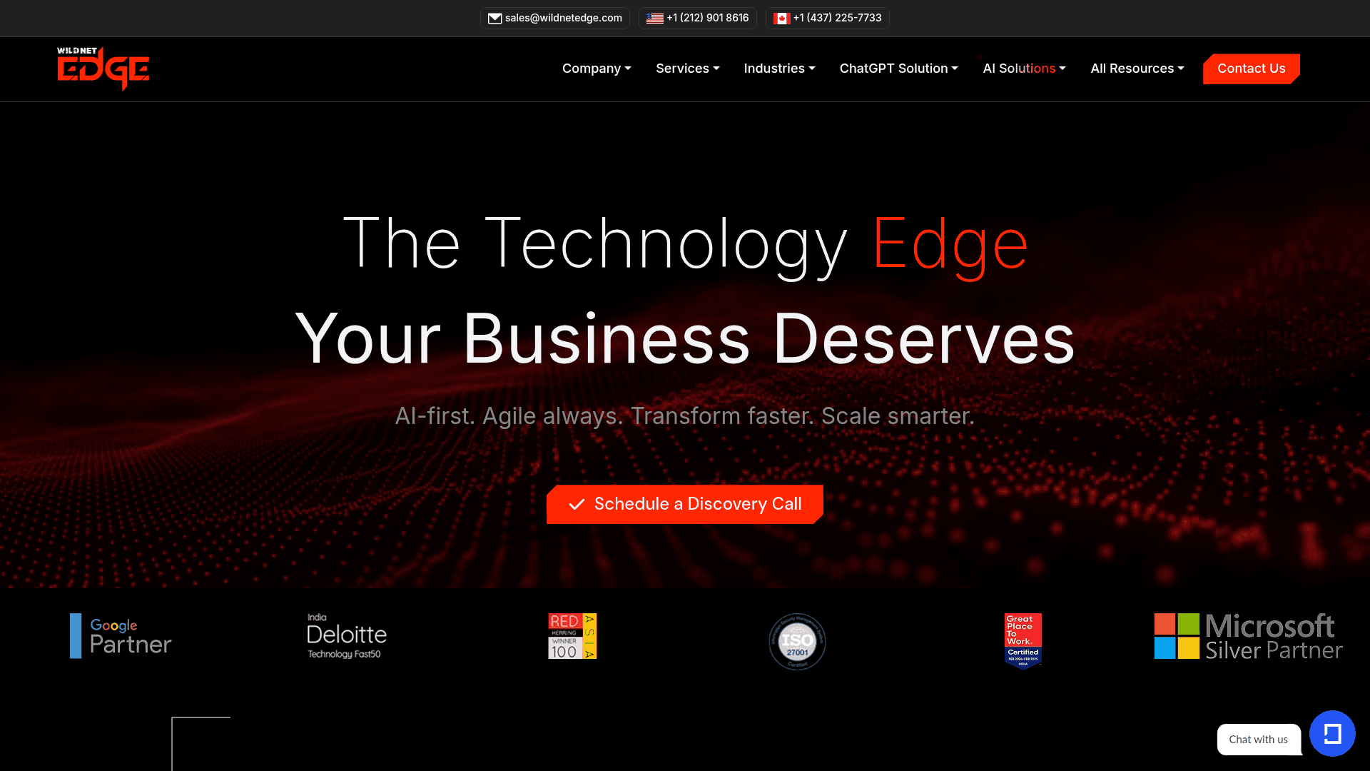 Wildnet Edge website screenshot