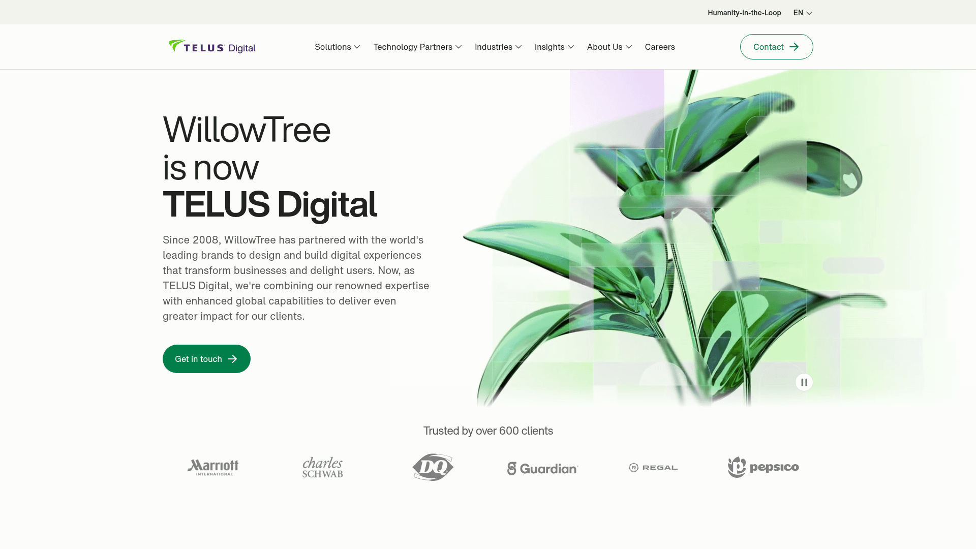 WillowTree website screenshot