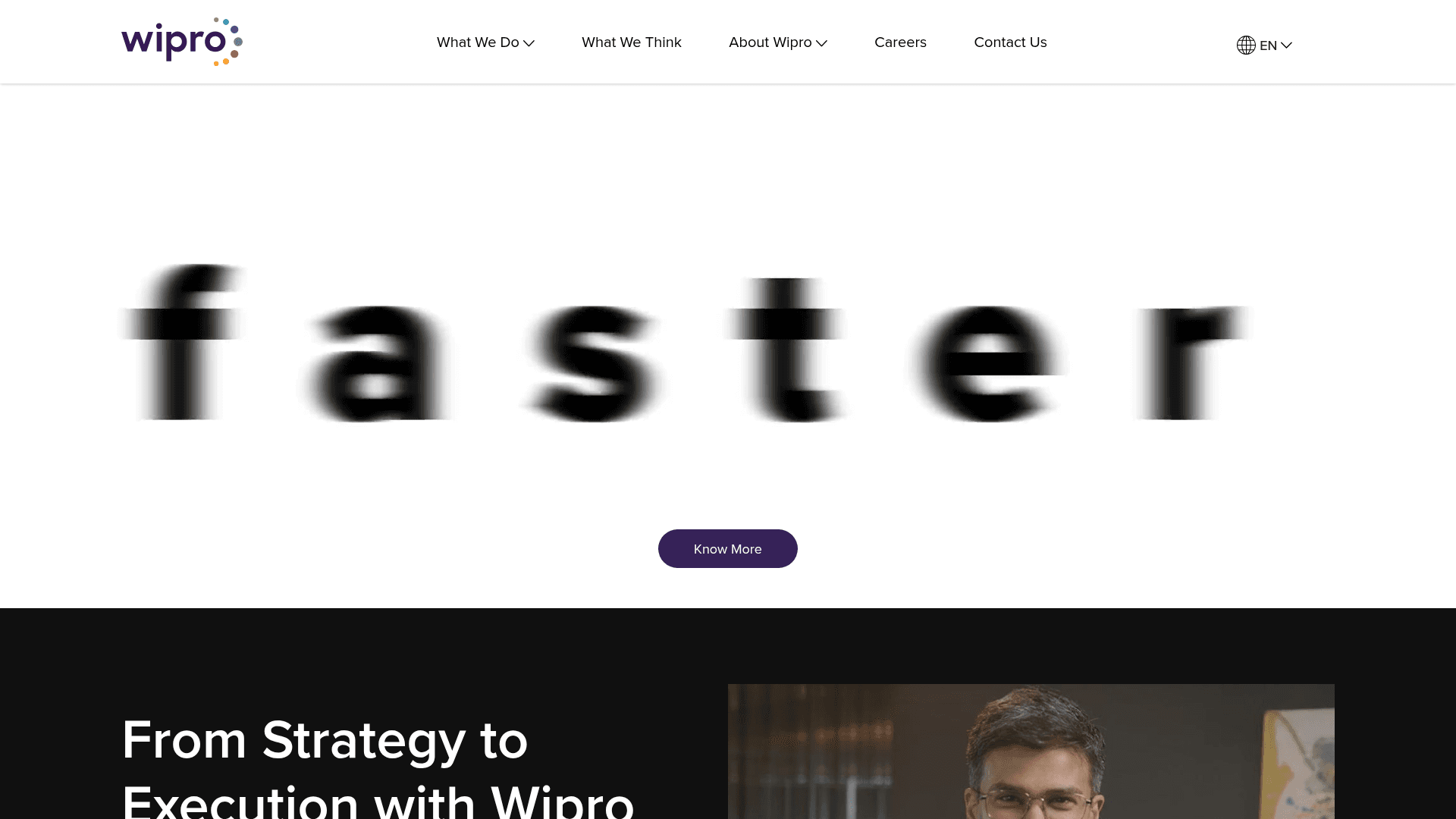 Wipro website screenshot