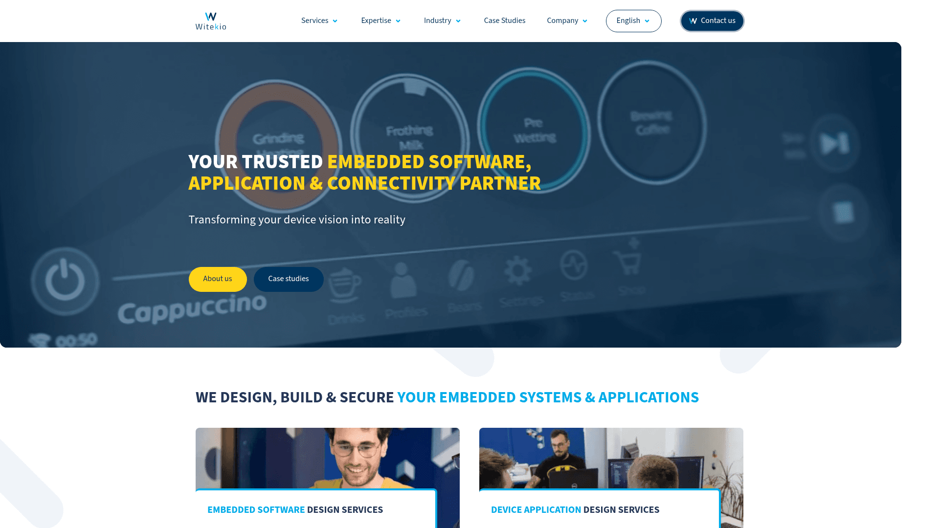 Witekio website screenshot