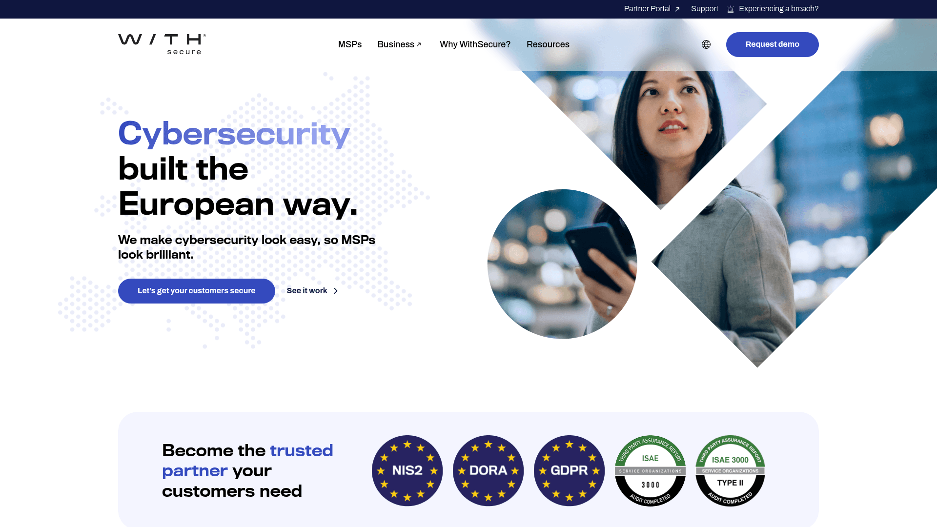 WithSecure website screenshot